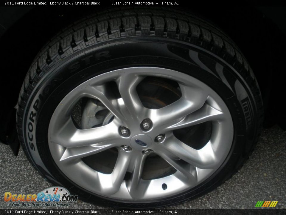 2011 Ford Edge Limited Ebony Black / Charcoal Black Photo #23