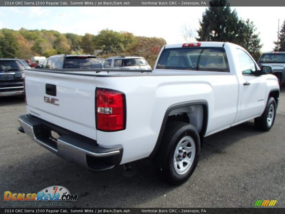 2014 GMC Sierra 1500 Regular Cab Summit White / Jet Black/Dark Ash Photo #5