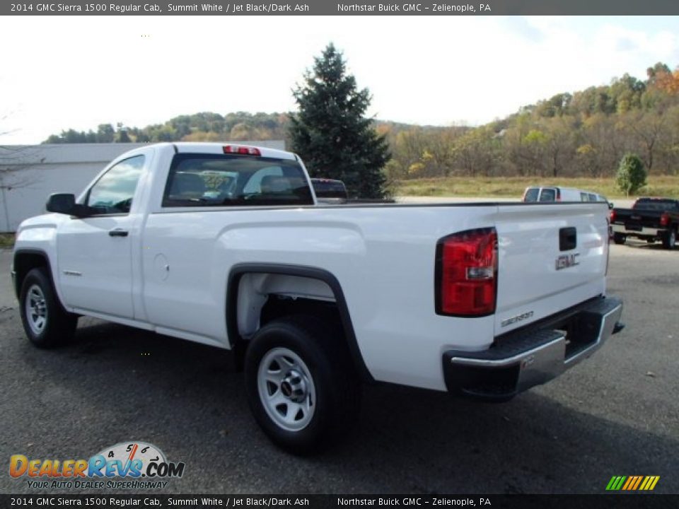 2014 GMC Sierra 1500 Regular Cab Summit White / Jet Black/Dark Ash Photo #7