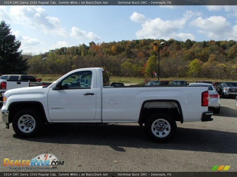 2014 GMC Sierra 1500 Regular Cab Summit White / Jet Black/Dark Ash Photo #8