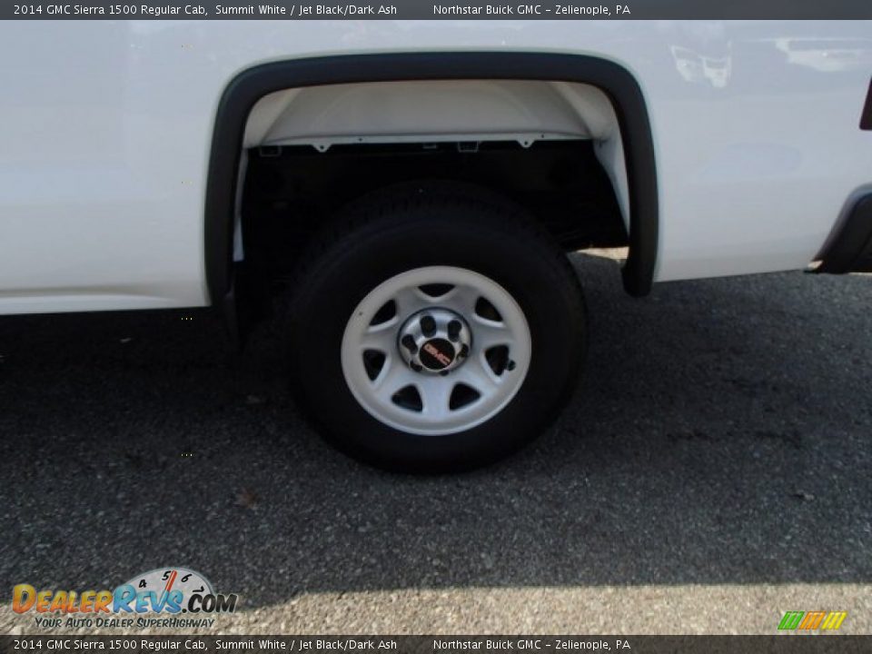 2014 GMC Sierra 1500 Regular Cab Summit White / Jet Black/Dark Ash Photo #9