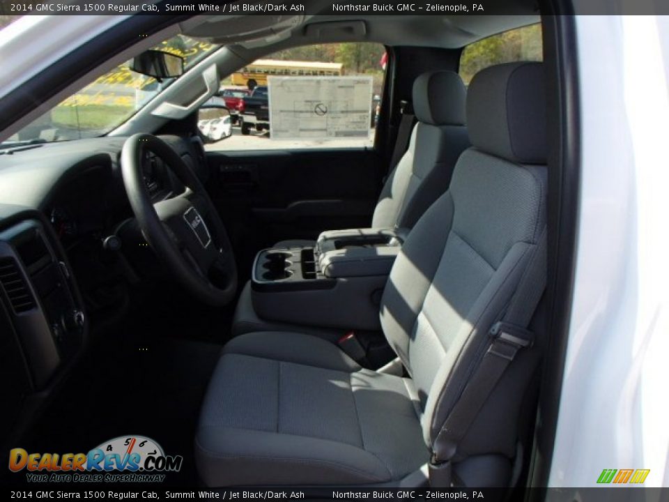 2014 GMC Sierra 1500 Regular Cab Summit White / Jet Black/Dark Ash Photo #10