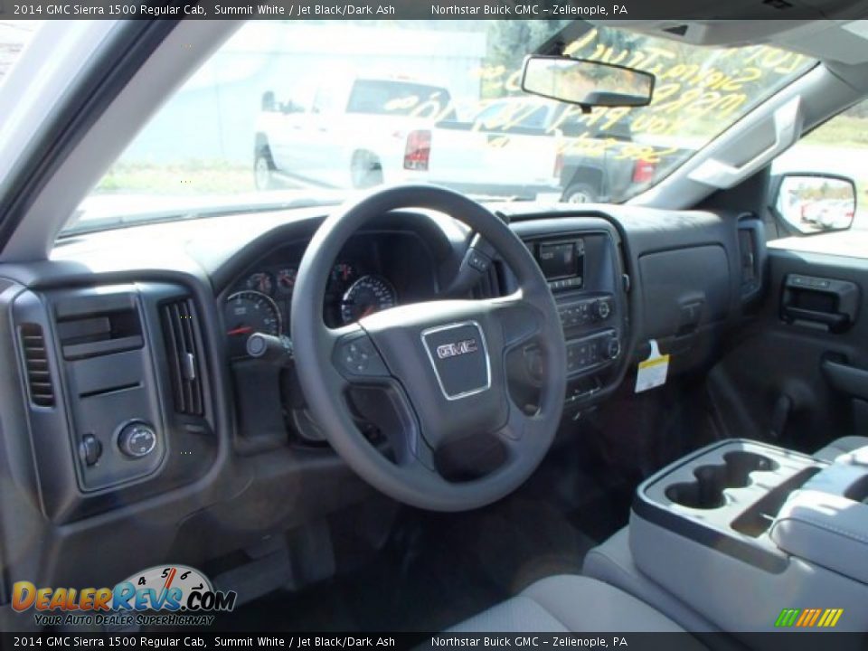 2014 GMC Sierra 1500 Regular Cab Summit White / Jet Black/Dark Ash Photo #12