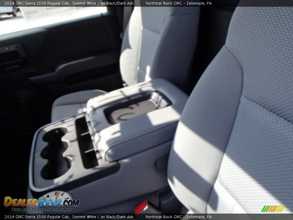 2014 GMC Sierra 1500 Regular Cab Summit White / Jet Black/Dark Ash Photo #13