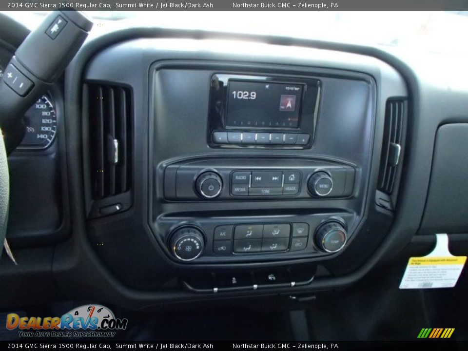 2014 GMC Sierra 1500 Regular Cab Summit White / Jet Black/Dark Ash Photo #16