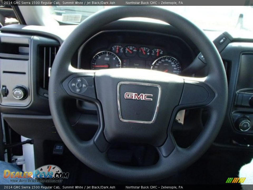 2014 GMC Sierra 1500 Regular Cab Summit White / Jet Black/Dark Ash Photo #17