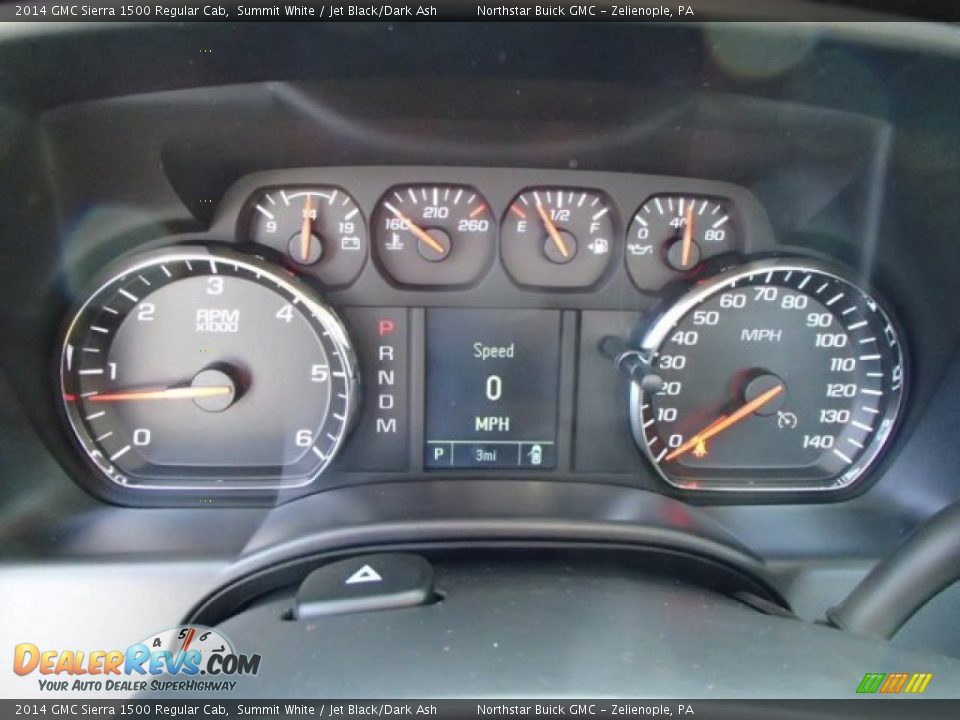 2014 GMC Sierra 1500 Regular Cab Summit White / Jet Black/Dark Ash Photo #19