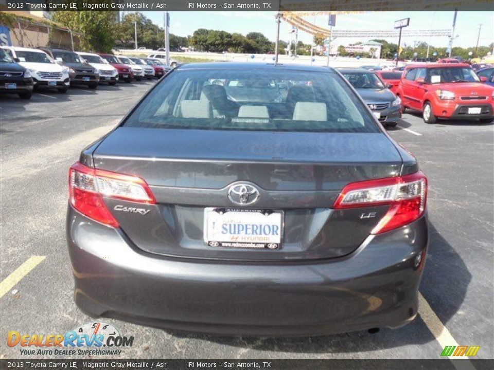 2013 Toyota Camry LE Magnetic Gray Metallic / Ash Photo #9