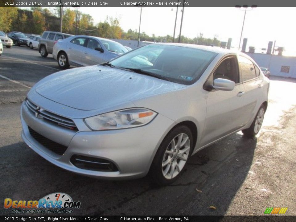 2013 Dodge Dart SXT Bright Silver Metallic / Diesel Gray Photo #5