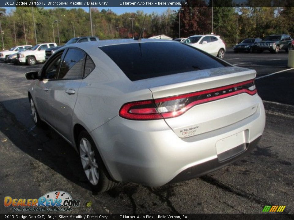 2013 Dodge Dart SXT Bright Silver Metallic / Diesel Gray Photo #7