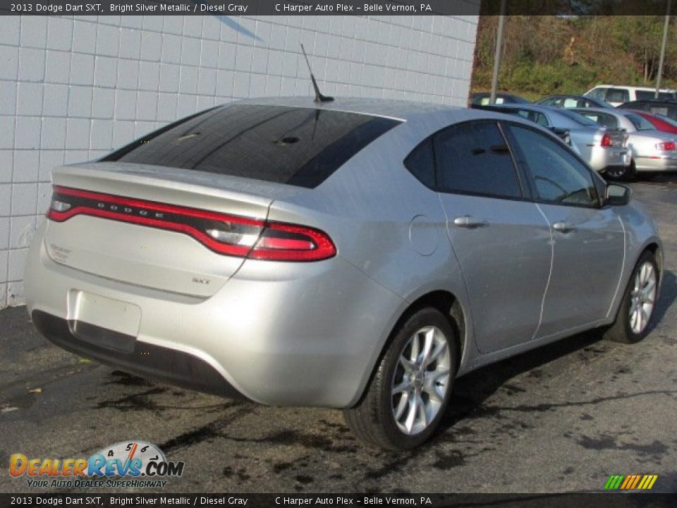 2013 Dodge Dart SXT Bright Silver Metallic / Diesel Gray Photo #9