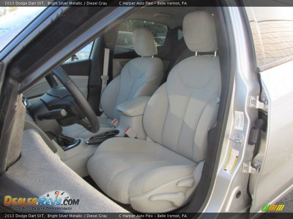 2013 Dodge Dart SXT Bright Silver Metallic / Diesel Gray Photo #12