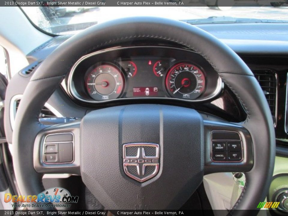 2013 Dodge Dart SXT Bright Silver Metallic / Diesel Gray Photo #13