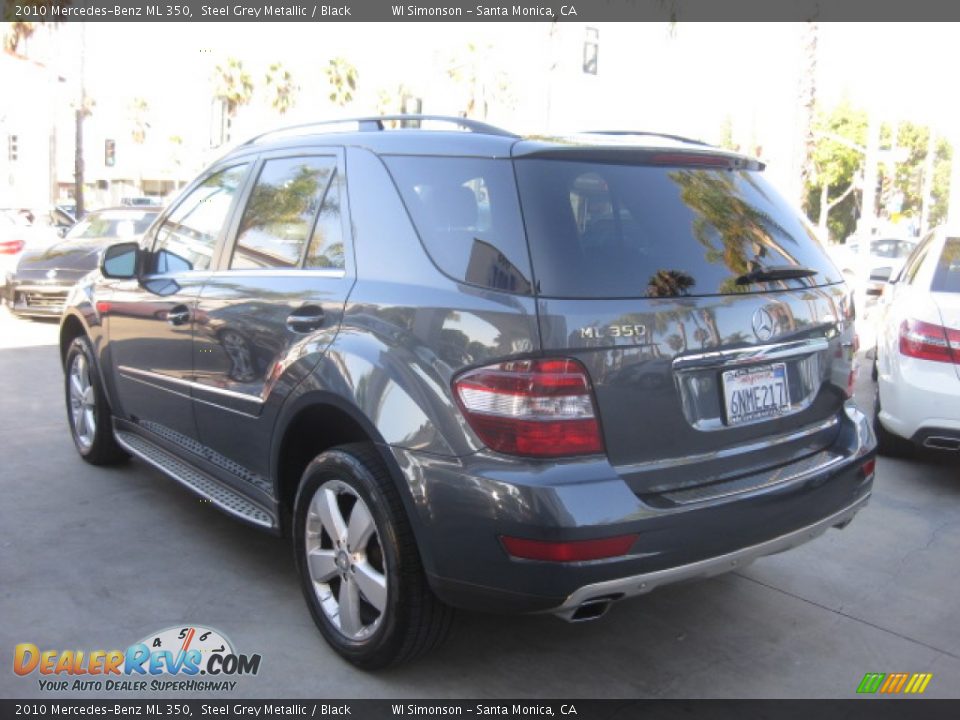 2010 Mercedes-Benz ML 350 Steel Grey Metallic / Black Photo #4