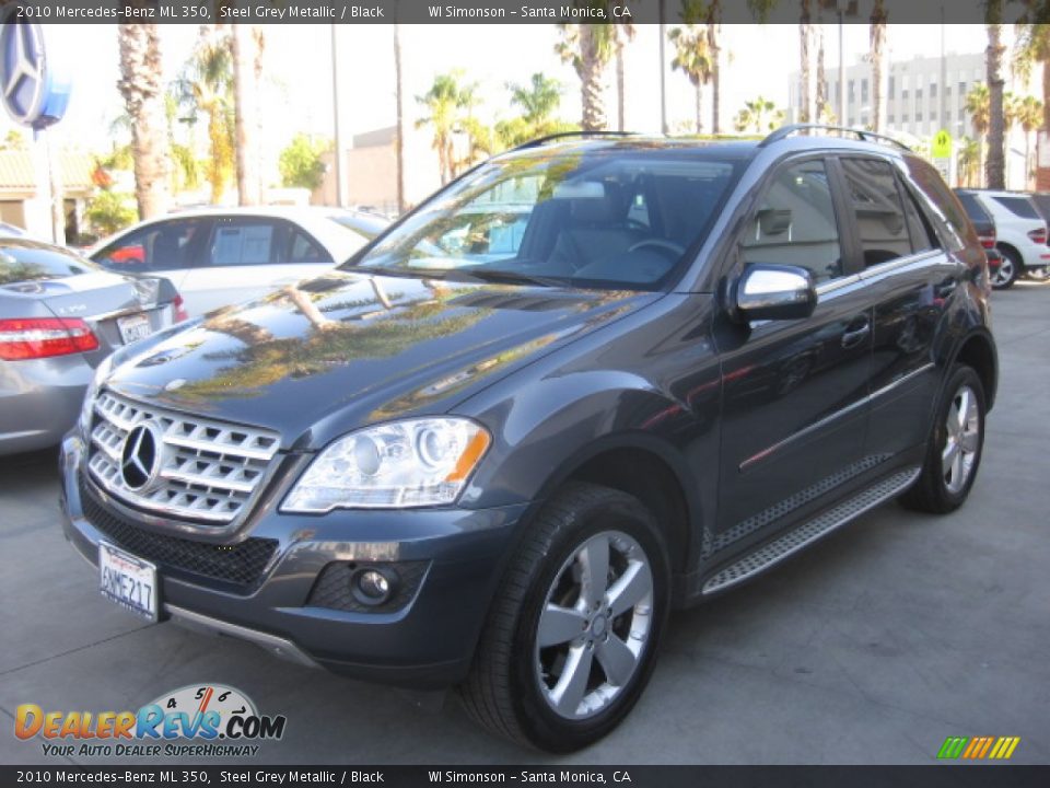 2010 Mercedes-Benz ML 350 Steel Grey Metallic / Black Photo #5