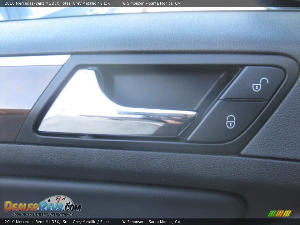 2010 Mercedes-Benz ML 350 Steel Grey Metallic / Black Photo #7
