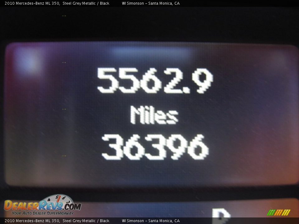 2010 Mercedes-Benz ML 350 Steel Grey Metallic / Black Photo #9