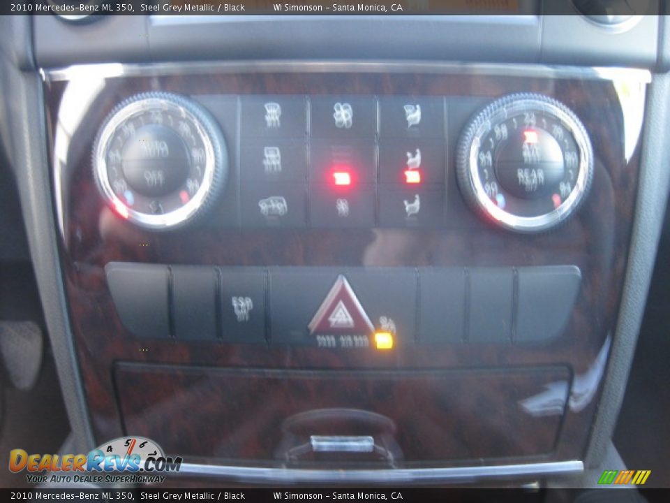 2010 Mercedes-Benz ML 350 Steel Grey Metallic / Black Photo #12