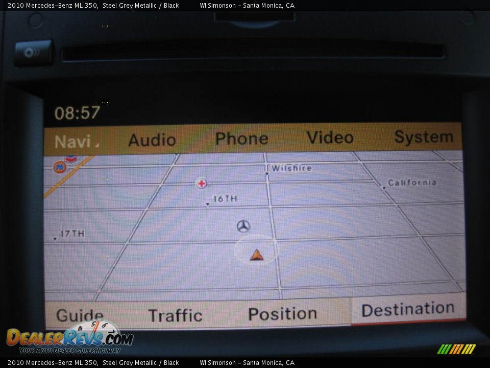 2010 Mercedes-Benz ML 350 Steel Grey Metallic / Black Photo #14