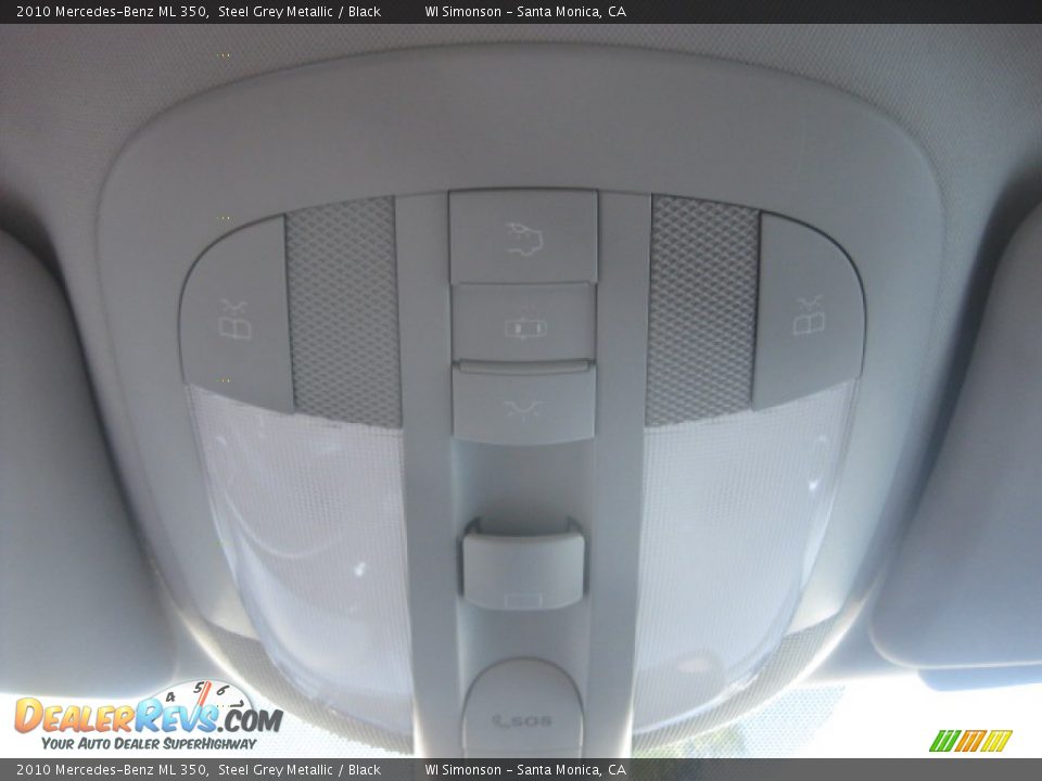 2010 Mercedes-Benz ML 350 Steel Grey Metallic / Black Photo #16