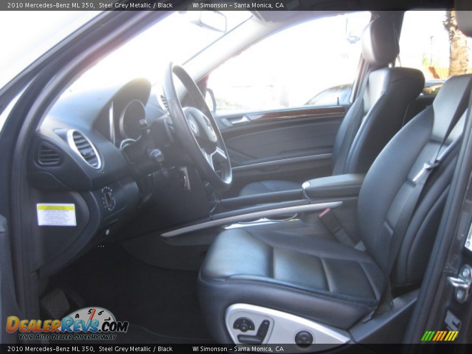 2010 Mercedes-Benz ML 350 Steel Grey Metallic / Black Photo #17