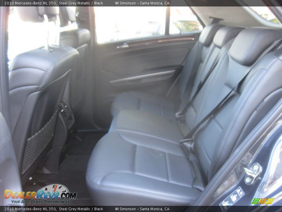 2010 Mercedes-Benz ML 350 Steel Grey Metallic / Black Photo #18