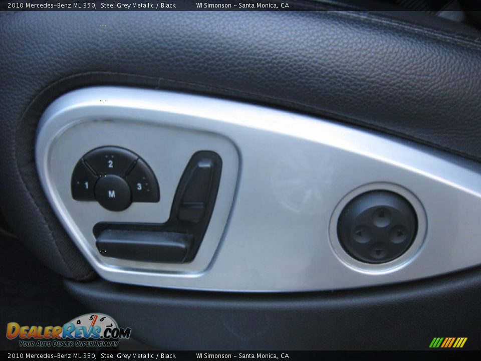 2010 Mercedes-Benz ML 350 Steel Grey Metallic / Black Photo #19