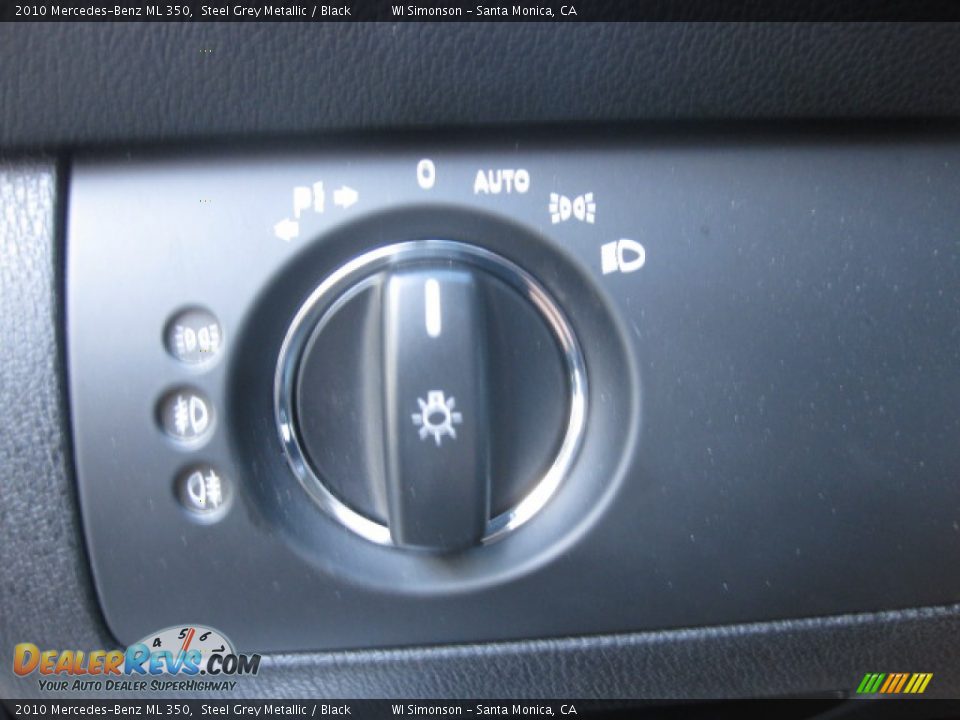 2010 Mercedes-Benz ML 350 Steel Grey Metallic / Black Photo #20