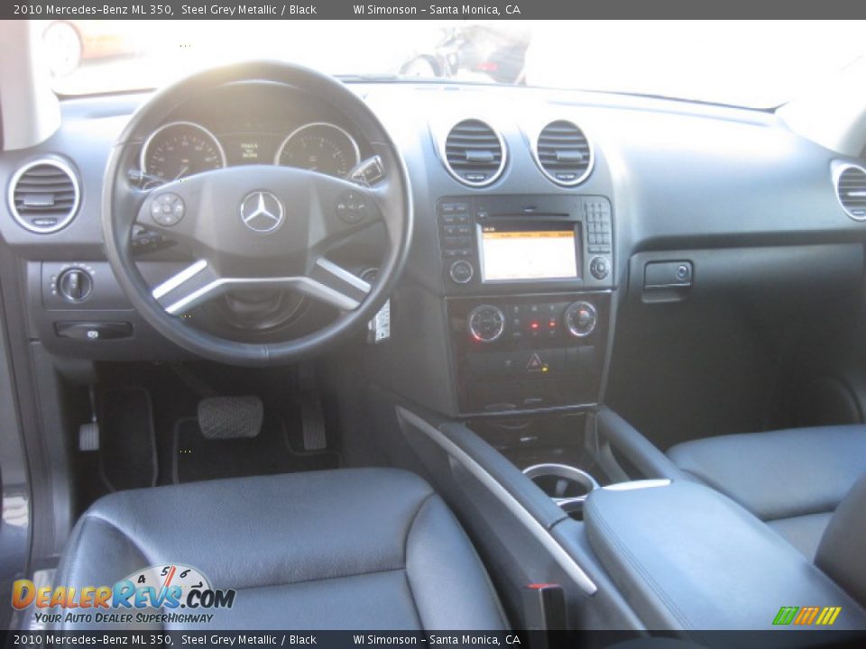 2010 Mercedes-Benz ML 350 Steel Grey Metallic / Black Photo #21