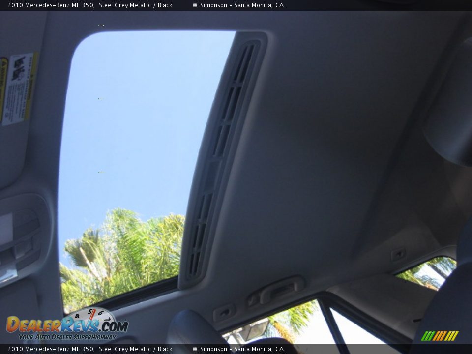 2010 Mercedes-Benz ML 350 Steel Grey Metallic / Black Photo #22