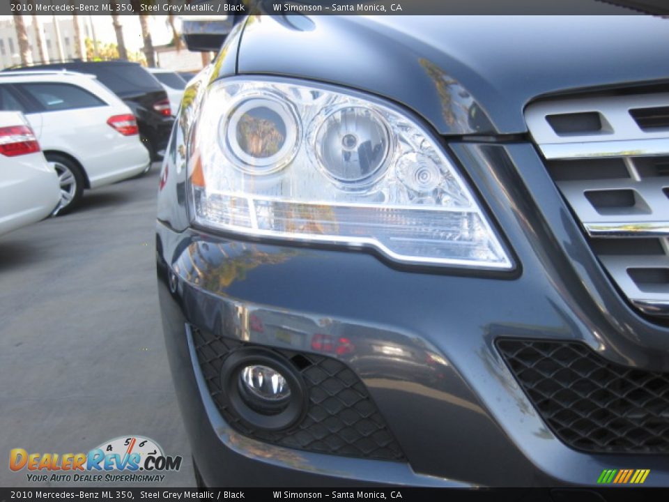 2010 Mercedes-Benz ML 350 Steel Grey Metallic / Black Photo #23
