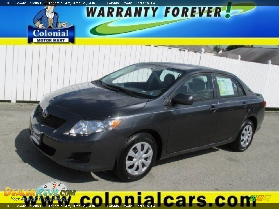 2010 Toyota Corolla LE Magnetic Gray Metallic / Ash Photo #1
