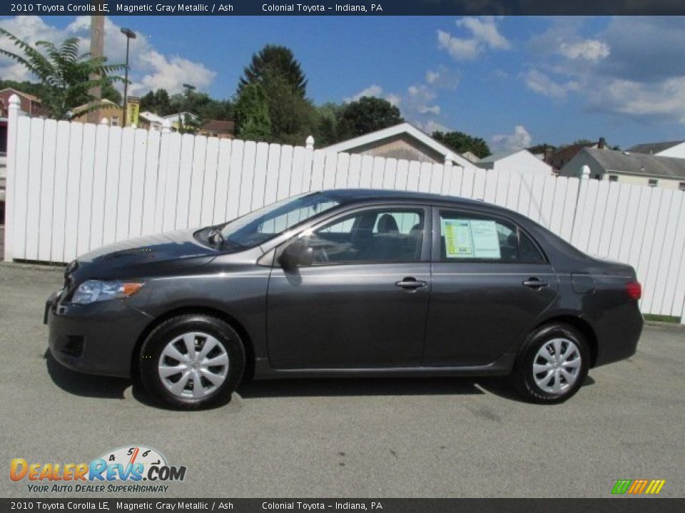 2010 Toyota Corolla LE Magnetic Gray Metallic / Ash Photo #2