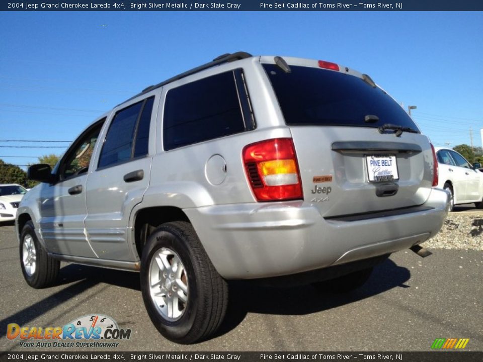 2004 Jeep Grand Cherokee Laredo 4x4 Bright Silver Metallic / Dark Slate Gray Photo #5