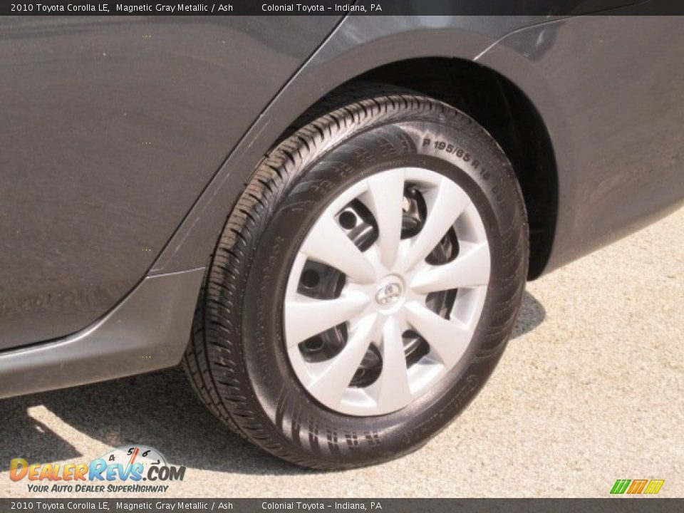 2010 Toyota Corolla LE Magnetic Gray Metallic / Ash Photo #3