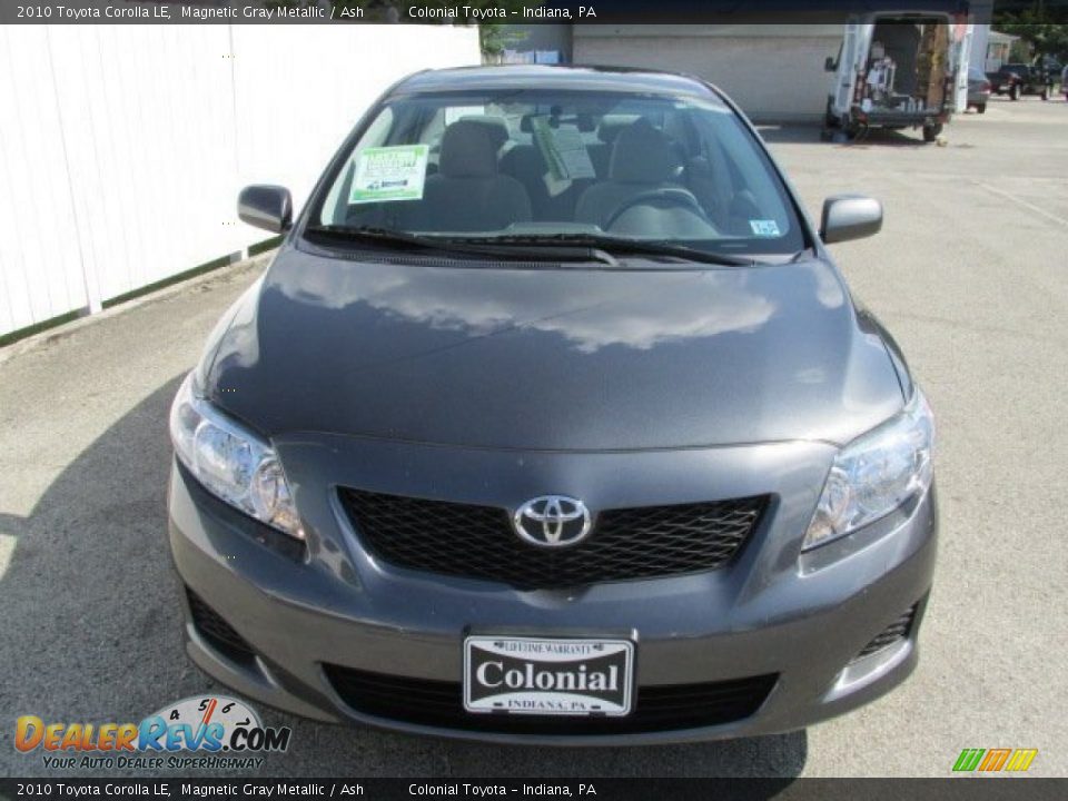 2010 Toyota Corolla LE Magnetic Gray Metallic / Ash Photo #4