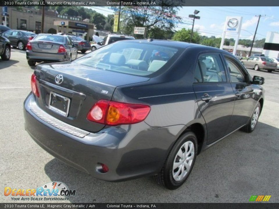 2010 Toyota Corolla LE Magnetic Gray Metallic / Ash Photo #6