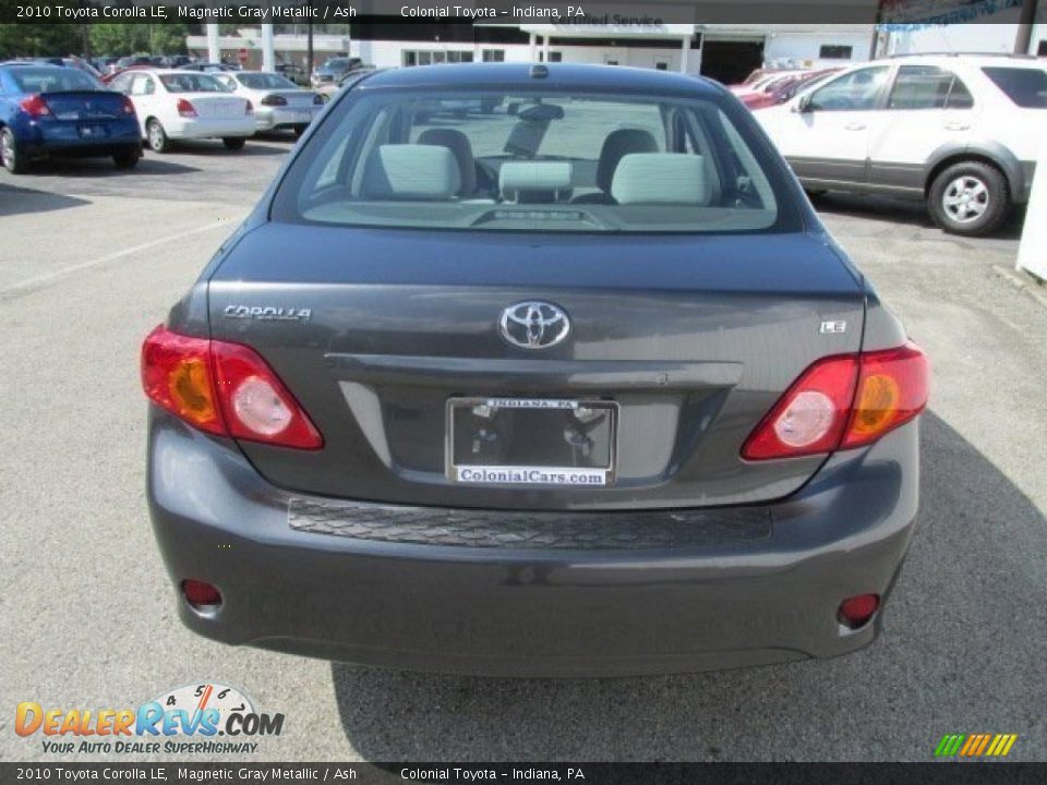 2010 Toyota Corolla LE Magnetic Gray Metallic / Ash Photo #7