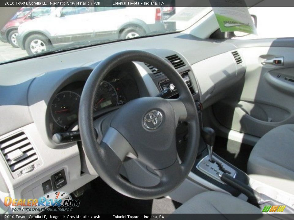 2010 Toyota Corolla LE Magnetic Gray Metallic / Ash Photo #11