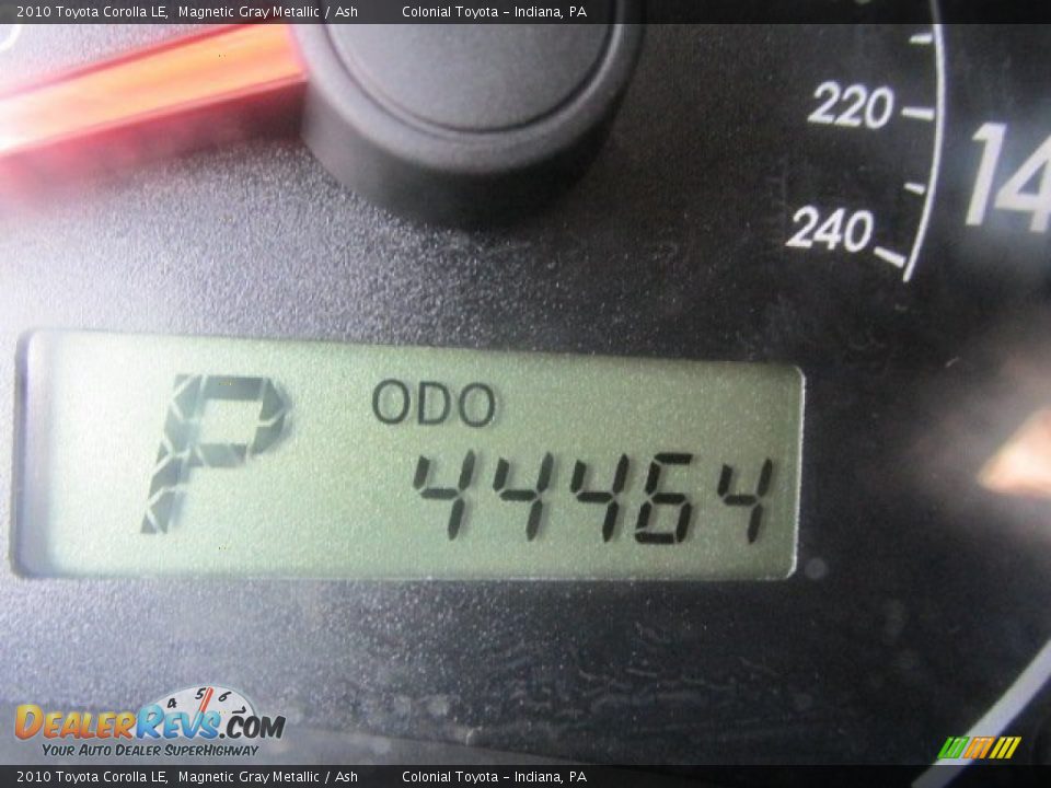 2010 Toyota Corolla LE Magnetic Gray Metallic / Ash Photo #20