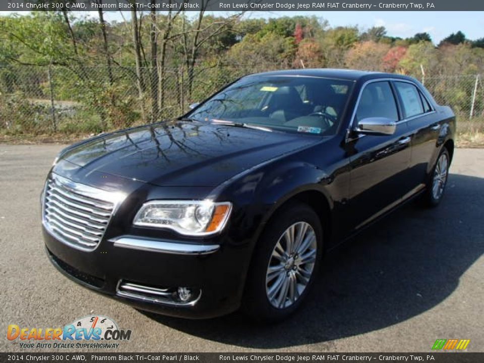 2014 Chrysler 300 C AWD Phantom Black Tri-Coat Pearl / Black Photo #2