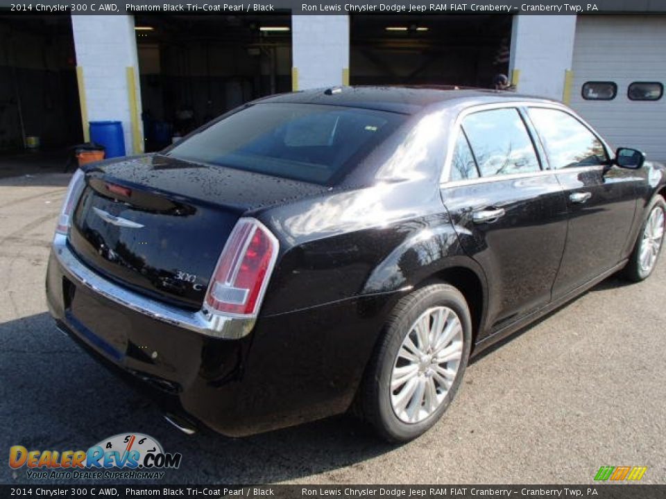 2014 Chrysler 300 C AWD Phantom Black Tri-Coat Pearl / Black Photo #6