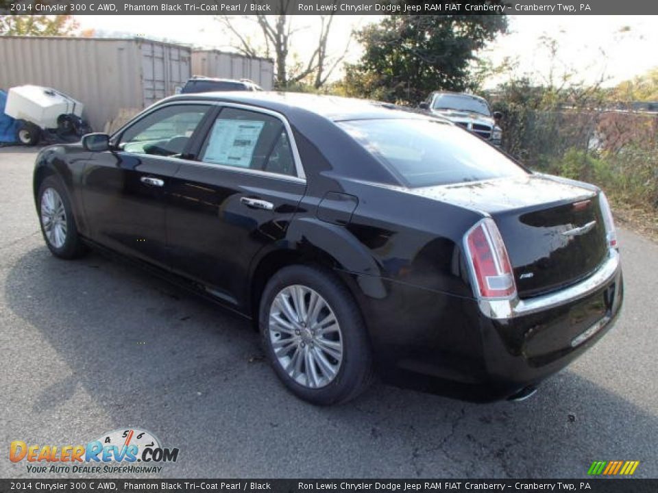 2014 Chrysler 300 C AWD Phantom Black Tri-Coat Pearl / Black Photo #8