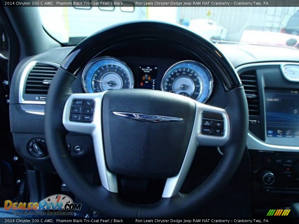 2014 Chrysler 300 C AWD Phantom Black Tri-Coat Pearl / Black Photo #19