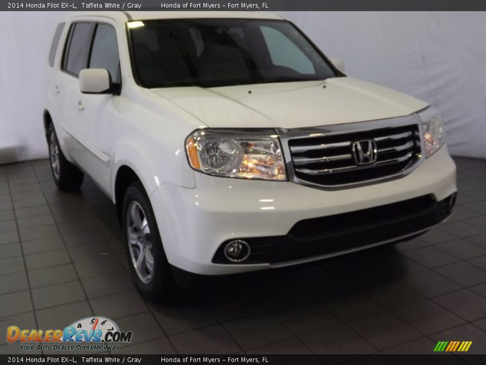 2014 Honda Pilot EX-L Taffeta White / Gray Photo #1