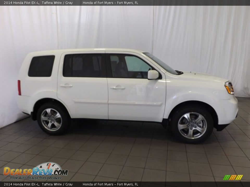 2014 Honda Pilot EX-L Taffeta White / Gray Photo #5
