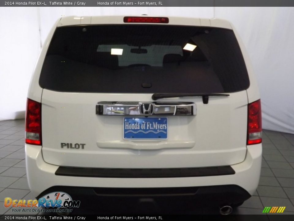 2014 Honda Pilot EX-L Taffeta White / Gray Photo #7