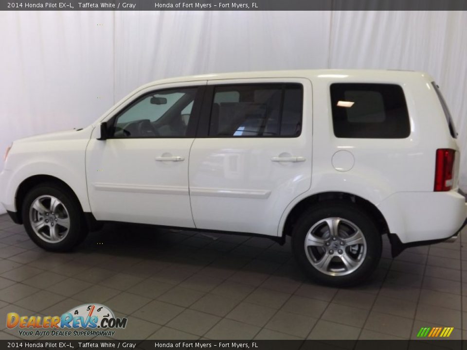 2014 Honda Pilot EX-L Taffeta White / Gray Photo #8