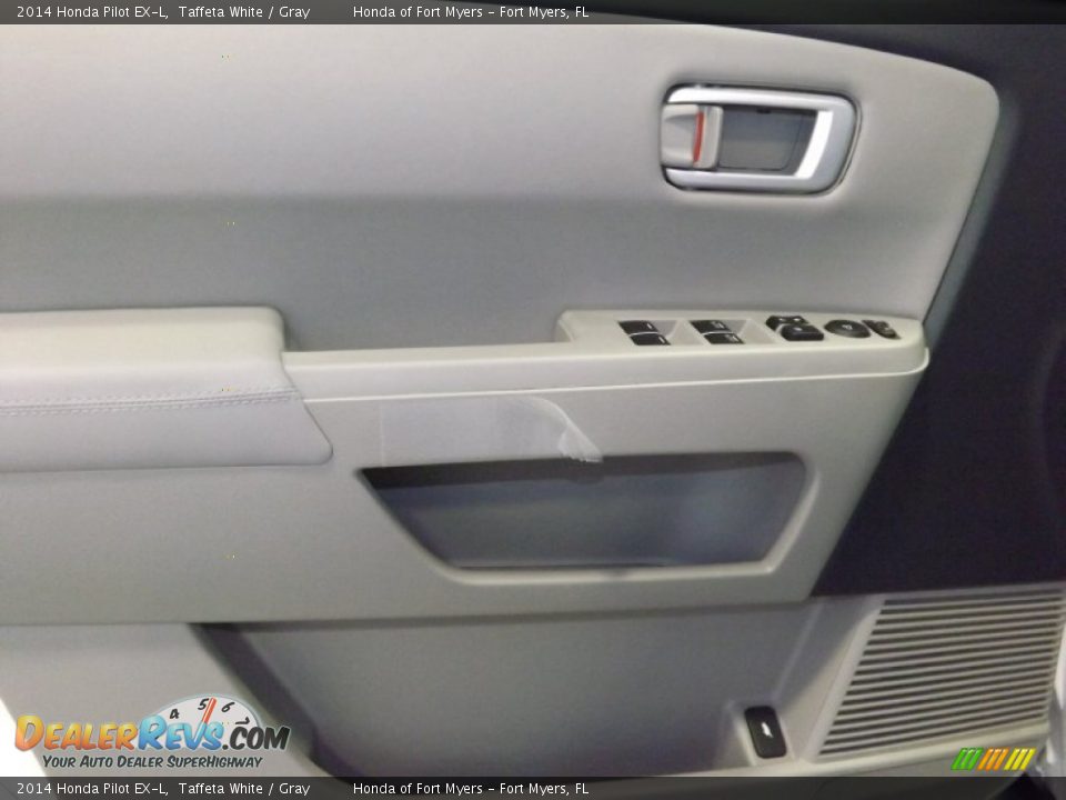 2014 Honda Pilot EX-L Taffeta White / Gray Photo #9