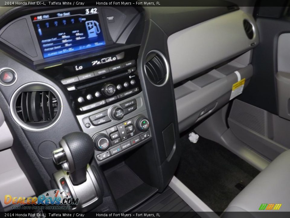 2014 Honda Pilot EX-L Taffeta White / Gray Photo #12